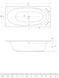 Ванна акриловая Radaway Dia 180x80см, с ножками и сифоном, белый (WA1-05-180x080U) WA1-05-180x080U фото 4