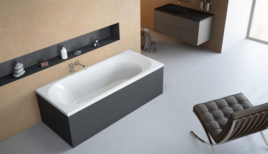 Ванна акриловая Radaway Dia 180x80см, с ножками и сифоном, белый (WA1-05-180x080U) WA1-05-180x080U фото
