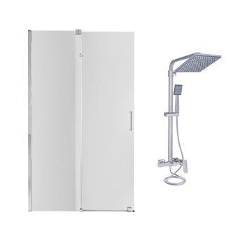 Готове рішення Qtap 13: Стіна Walk-In GLIDE, 120x190 + Душ. система SD00050978 фото