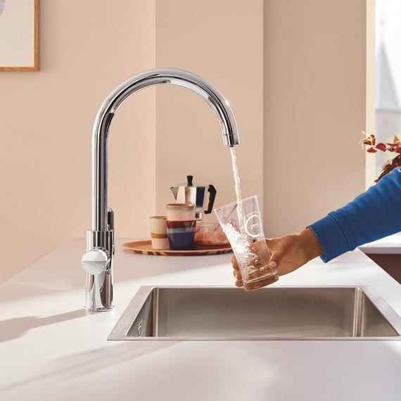 Змішувач для кухні Grohe Blue Pure StartCurve з підключенням до фільтрів, хром (30592000) 30592000 фото