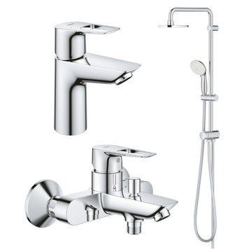 Набір змішувачів для ванни Grohe BauLoop 3 в 1, хром (UA26129005) UA26129005 фото