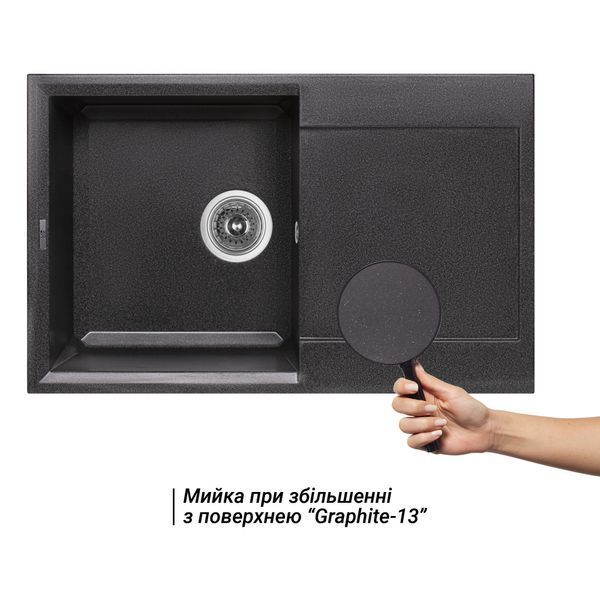 Кухонная мойка Lidz 790x495/230 GRF-13 (LIDZGRF13790495230) SD00043314 фото