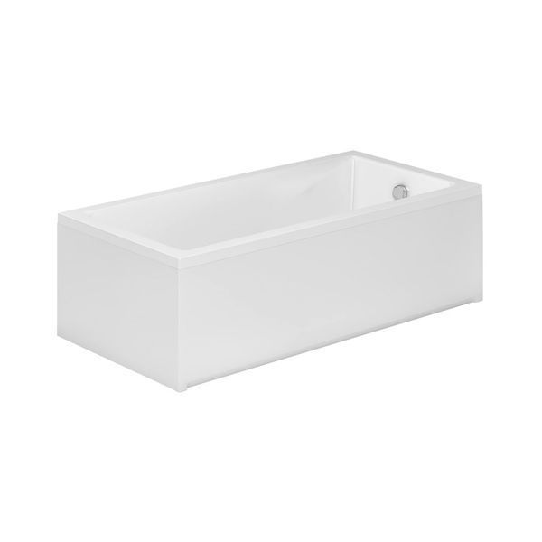 Ванна акриловая пристінна Radaway MIRELLA 170x75см, с ножками и сифоном, белый (WA1-48-170x075S) WA1-48-170x075S фото