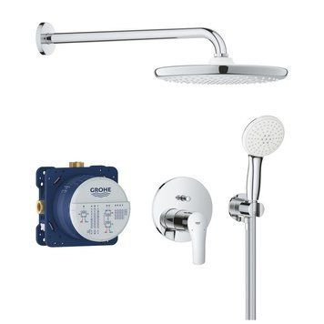 Душова система прихованого монтажу Grohe Eurosmart з Tempesta 250, хром (25288000) 25288000 фото