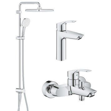 Набір змішувачів для ванної Grohe Eurosmart New 3 в 1, хром (UA123246R1) UA123246R1 фото