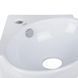 Комплект Qtap Leo N: Раковина подвесная угловая овальная 380x360x130 мм WHITE + Донный клапан PU02O SD00053455 фото 4