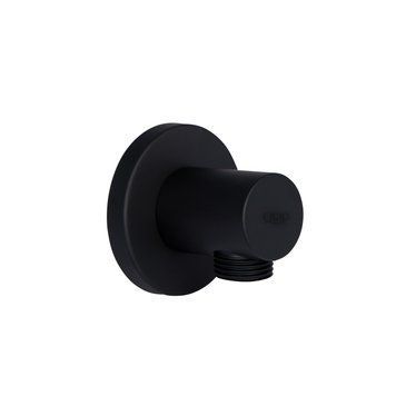 Підключення для шланга Qtap Spojeni округле QTCRBB030 Black Matt SD00048966 фото