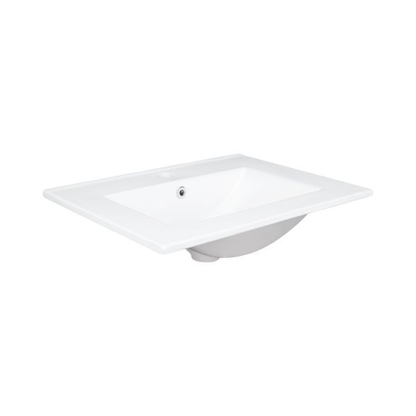 Раковина Qtap Albatross 600х470х180 White с донным клапаном QT01113060CW SD00032979 фото