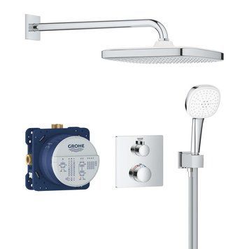 Душова система Grohe Grohtherm Cube прихованого монтажу, хром (34871000) 34871000 фото