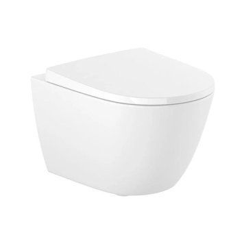 Унітаз підвісний Roca Ona Rimless 53х36 см з кришкою soft close, бiлий (A34H688000) A34H688000 фото