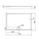 Душевой поддон KAPIELKA ST120x80х14 низкий, прямоугольный, диаметр слива 52 мм Lidz SD00051134 фото 2