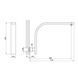 Кронштейн для верхнього душу Qtap Trubice 400 мм прямокутний QTTRB422NС Chrome SD00042089 фото 2