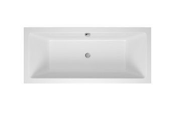 Ванна акрилова Radaway Tea 160x75см, з ніжками та сифоном, білий (WA1-51-160x075S) WA1-51-160x075S фото