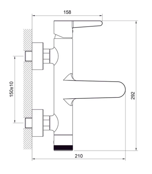 Смеситель для ванны Koller Pool Dakota,gun grey(1105300905) 1105300905 фото